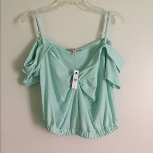 Off the shoulder crop top